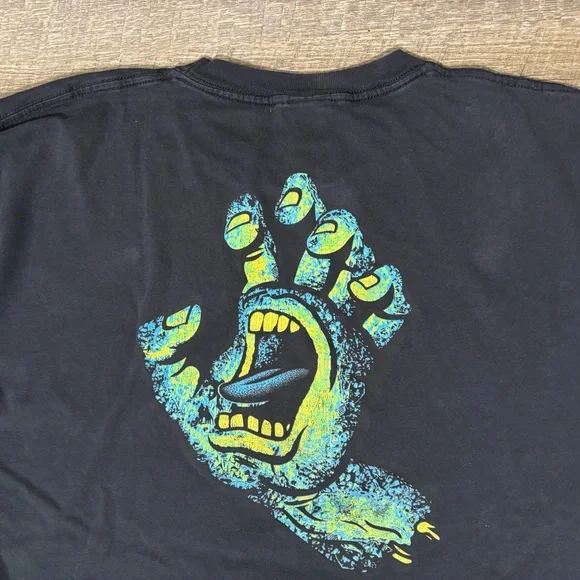 Vintage Santa Cruz Skateboards Long Sleeve Shirt XXL Sleeve Hit 90s SEE PHOTOS - Picture 7 of 11